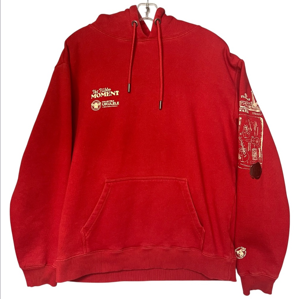 The Tubbo Moment Merch Tubbo Ukulele Hoodie Minecraft Youtube Mens Sz Large Red